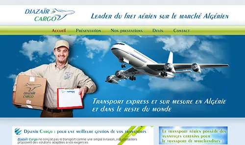 Diazair Cargo N12A Webdesigner Freelance NICE