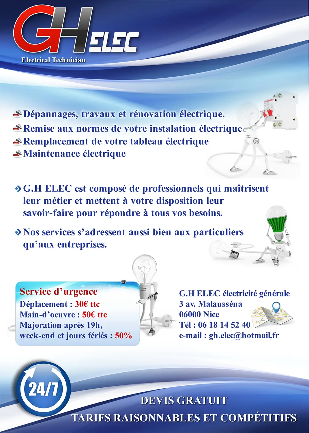 G.H. élec N12A Webdesigner Freelance NICE