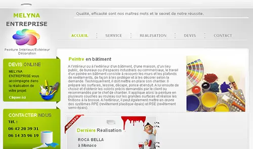 Melyna Entreprise N12A Webdesigner Freelance NICE